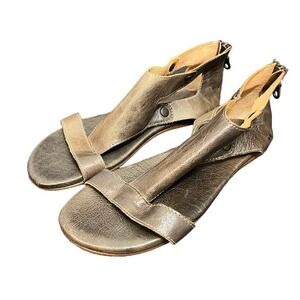 Bed|Stu Soto Women's Sandals - Leather Dress Sandal Zipper Closure Size 9